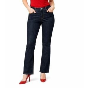 EARL JEANS Womens Size 9 Blue Denim Embroidered Boot Cut Low Rise Stretch